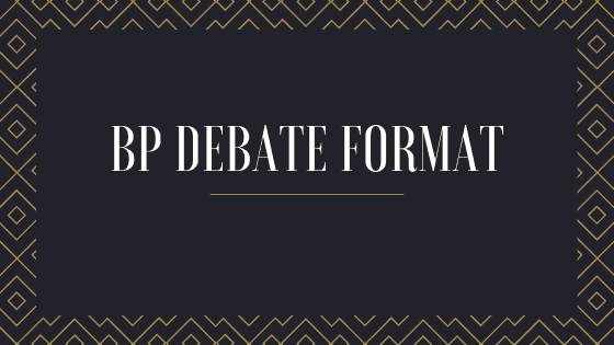 British parliamentary debate format