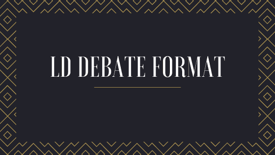 Lincoln/Douglas Debate Format