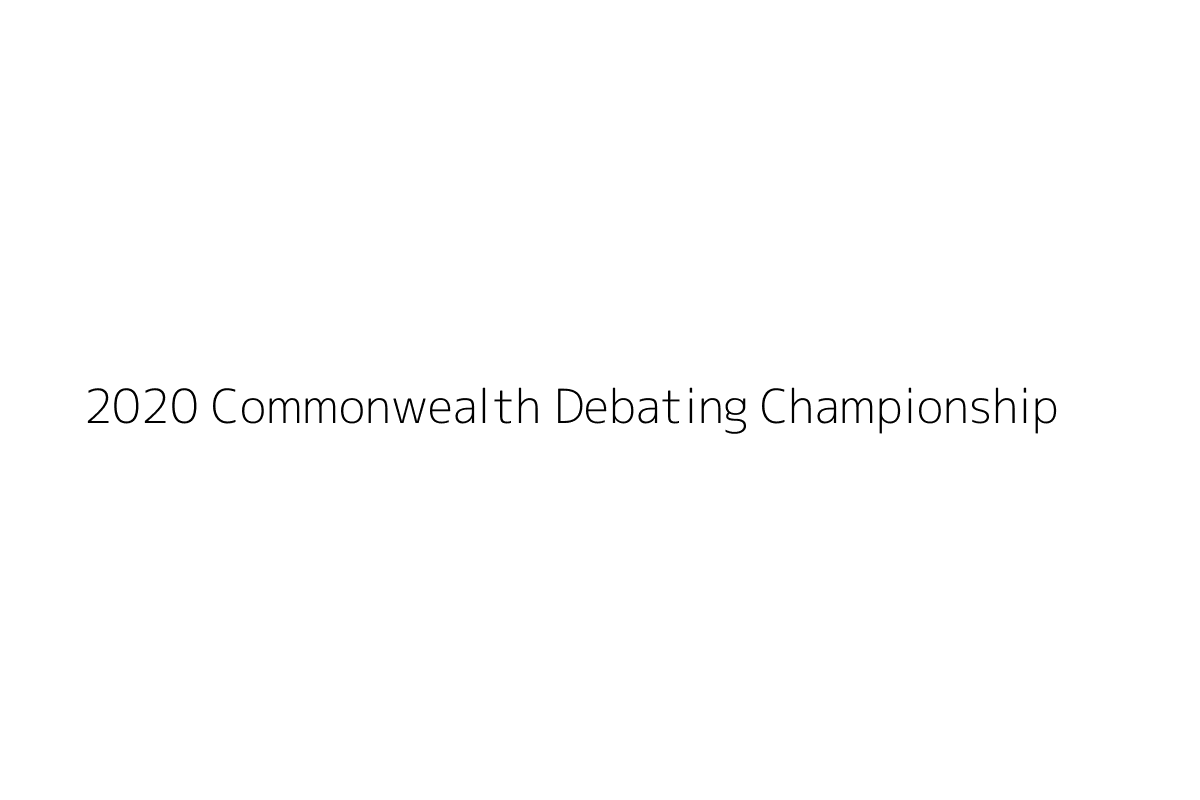 2020 Commonwealth Debating Championship