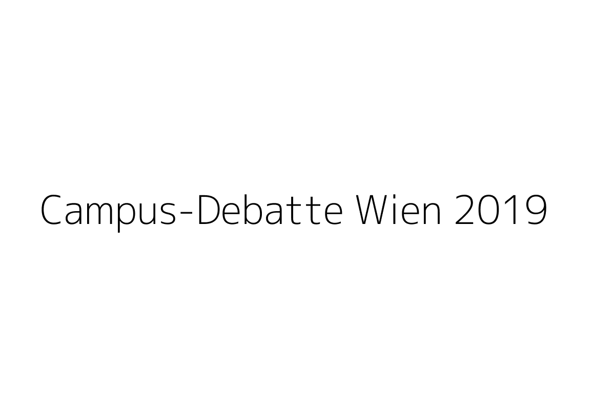 Campus-Debatte Wien 2019