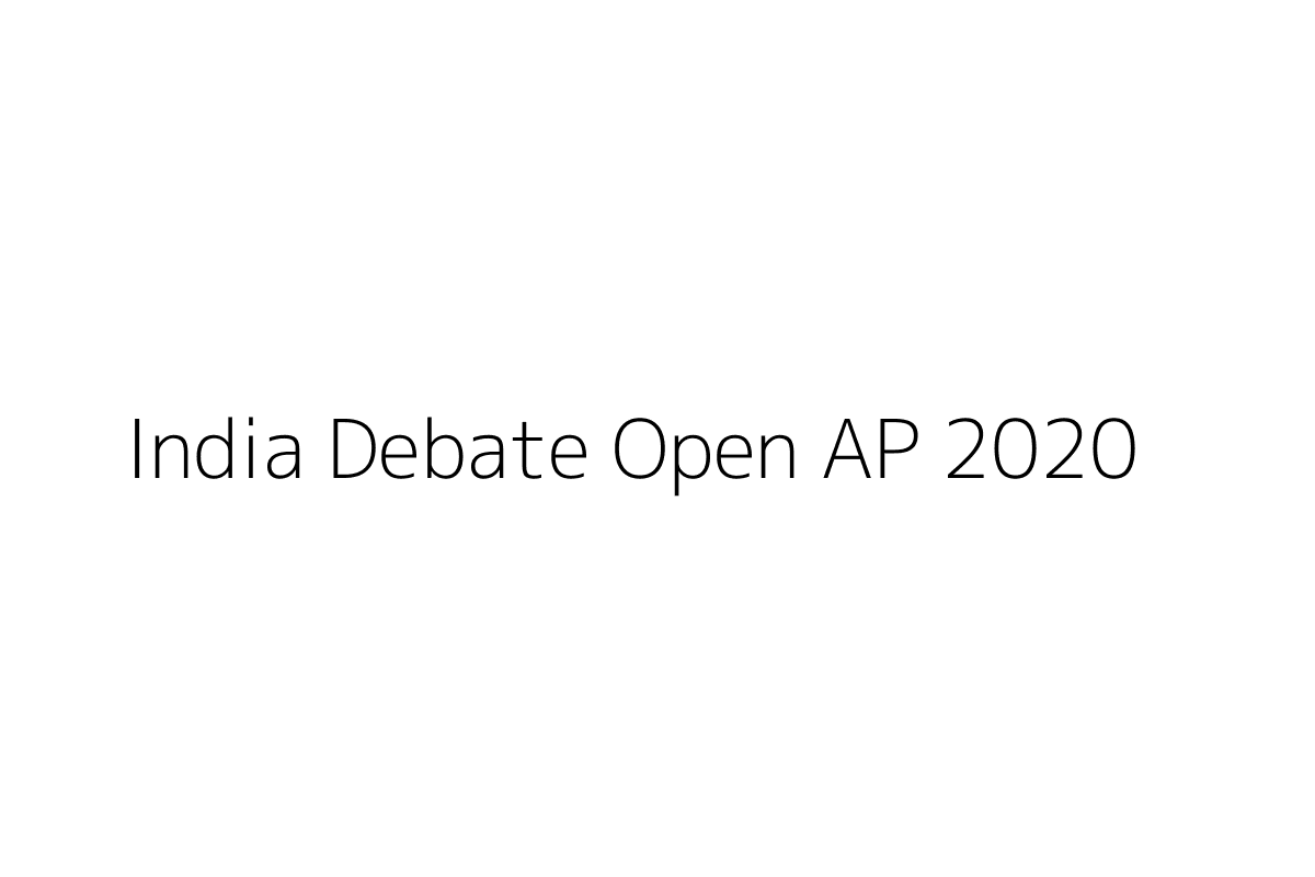 India Debate Open AP 2020