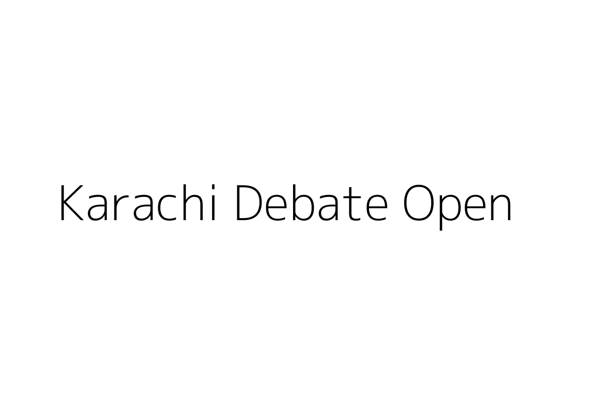 Karachi Debate Open