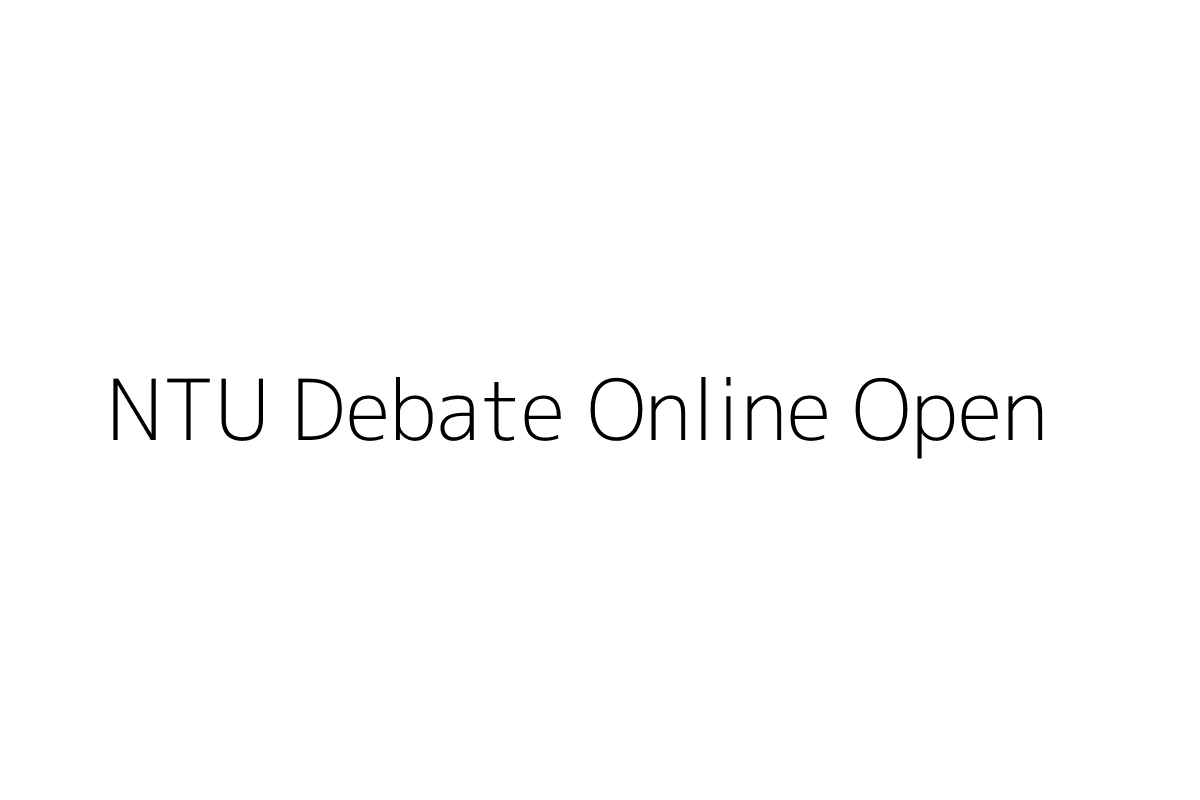 NTU Debate Online Open