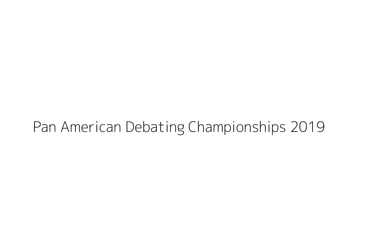 Pan American Debating Championships 2019